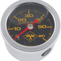 Bikers Choice For 0-60 Psi Oil Pressure Gauge With Stainless Bezel And Liquid
