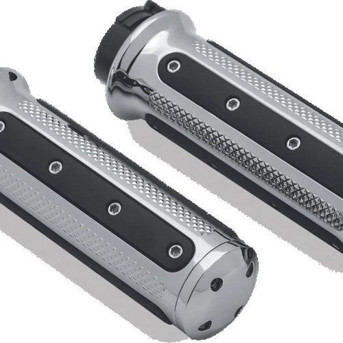 Kuryakyn Heavy Industry Grips Throttle-By-Wire Chrome Part 6122