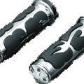 Kuryakyn Iso Flame Grips Throttle-By-Wire Chrome for Harley-Davidson