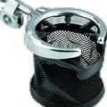 Kuryakyn For Universal Passenger Drink Holder With Basket, Black/Chrome