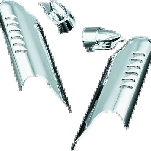 Kuryakyn Lower Leg Deflector Shields – Chrome Protectors for Harley Touring