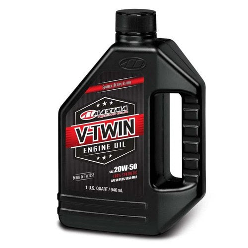 Maxima V-Twin Full Synthetic 20W50 Engine Oil – 1 Quart for Harley & Powersports