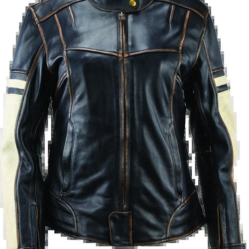 Kuryakyn Leather By River Road Dame Vintage Leather Jacket for Women
