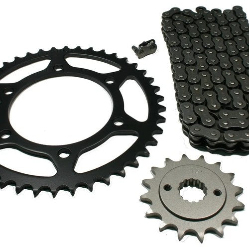 Kawasaki Ninja 500, 1987-1993, O-Ring Chain and Sprockets - EX500, EX