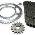 Kawasaki Ninja ZX6 600, 1990-1993, O-Ring Chain & Sprocket Set; ZX600D