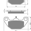 Brake Disc Pads Rear Goldfren For Kymco People 150 2001