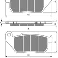 Brake Pads Front Goldfren For Harley Davidson XL 1200 C Sportster Custom 2007