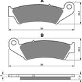 Goldfren Front Brake Disc Pads K5 For Honda XR 250 RM 1991