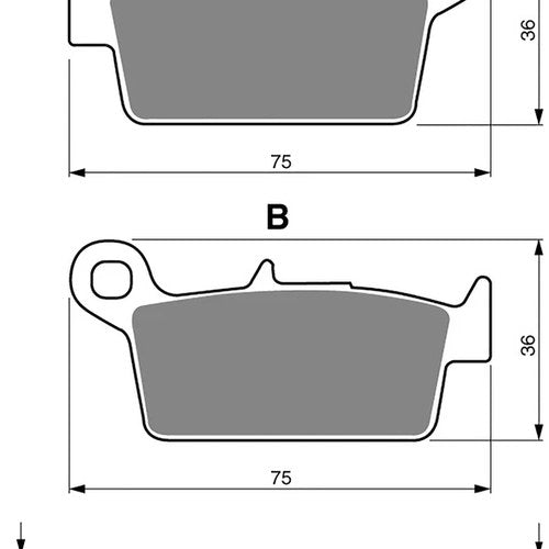 Goldfren Rear Brake Disc Pads K5 For Yamaha YZ 125 M 2000
