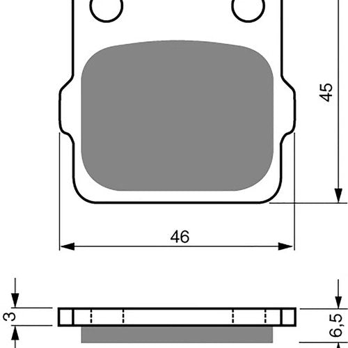 Goldfren Rear Brake Disc Pads K5 For Yamaha YZ 85 X 2008