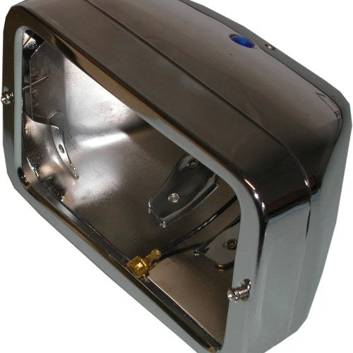 Headlight Shell Rectangle Bottom 7.25"Glass = 310221