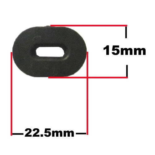 Side Panel Rubbers For Suzuki Style 22.50mm x 15mm Oval Hole (Per 10)