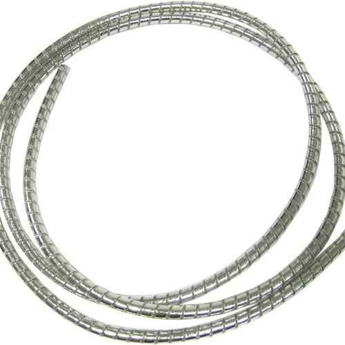 Cable Cover Chrome 5mm x 7mm 1.5 Metres Silver Cover