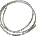 Cable Cover Chrome 5mm x 7mm 1.5 Metres Silver Cover