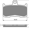 Goldfren 207-S33, FA347, VD443, SBS782, FDB2158, DP922 Disc Pads (Pair)
