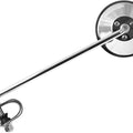 Mirror Clamp-on Chrome Round Left or Right 9'' Long Stem