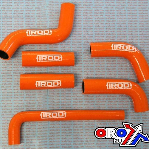 Hose SET/6 EXC450-525 Orange Silicone Radiator 04-07 KTM