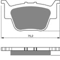 Brake Disc Pads Rear R/H Goldfren for 2006 Honda Trx 450 R6