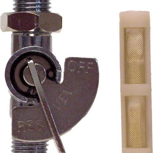 Fuel/Petrol Fuel Tap 1/2' Chrome On/Off with nut, no reserve pipe