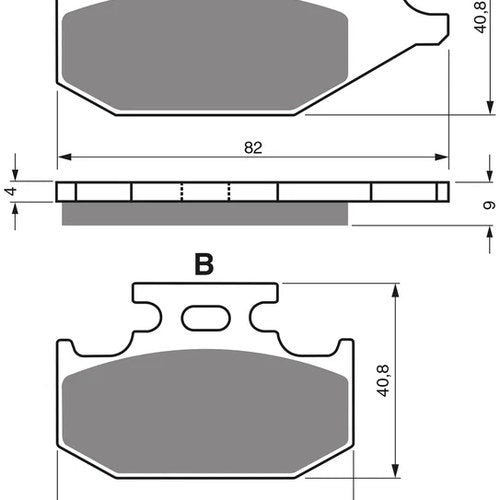 Goldfren 182-S33, FA307, FA413, SBS574 Disc Pads (Pair)