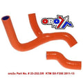 Hose KIT/2 Sxf 350 11-14 KTM Silicone Radiator Orange