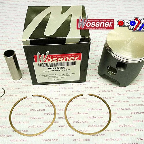 Piston Kit 86-96 CR250 67.50 Wossner 8021D110 Honda MX