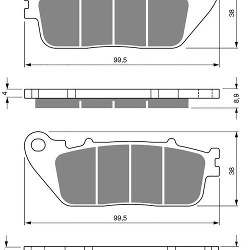 Goldfren Brake Pads S33-277, FA488, VD178, SBS862