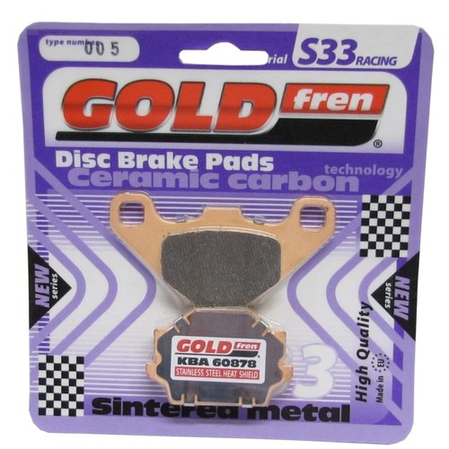 Goldfren S33 Brake Pads Rear For Ktm D-XC/E-XC/E-GS 125 1990-1991