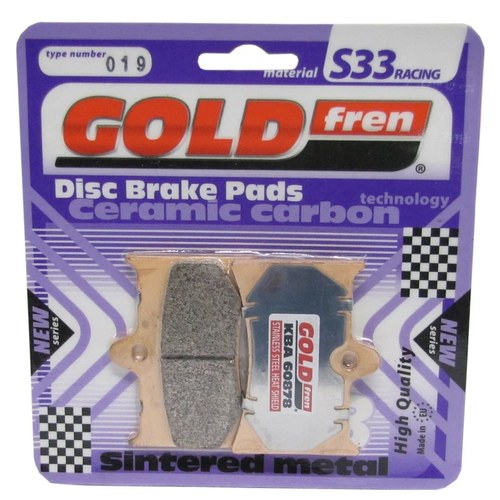 Goldfren S33 Brake Pads Front For Benelli Tarno 125 1989-