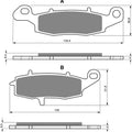 Goldfren S33 Brake Pads Front For Suzuki C 800 Intruder VL 800 2005-2015