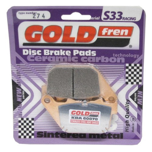 Goldfren S33 Brake Pads Rear For Harley Davidson XL 883 L Low 2004-2010