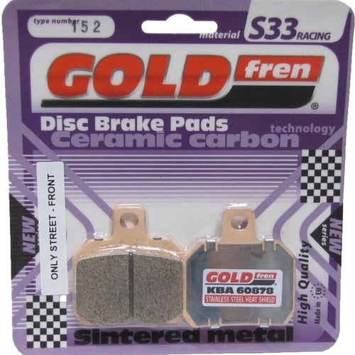 Goldfren S33 Brake Pads Rear For Piaggio X9 200 Evolution 2003-2004