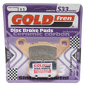 Goldfren S33 Brake Pads Rear For Adly 500 S 2008