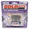 Goldfren S33 Brake Pads Rear For Honda Cbr 300 RA ABS 2014-2017