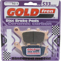 Goldfren S33 Brake Pads Rear For Kawasaki Kle 650 Versys ABS 2016-2019