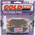 Goldfren S33 Brake Pads Rear For Adiva Scooters AD 125 2009-2011