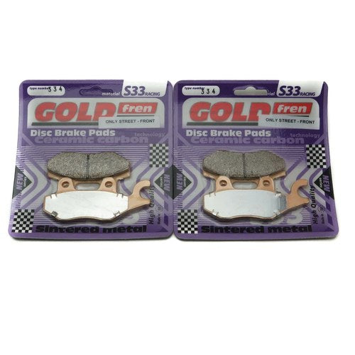 Goldfren S33 Brake Pads Front & Rear For Benelli X 125 2012-2014