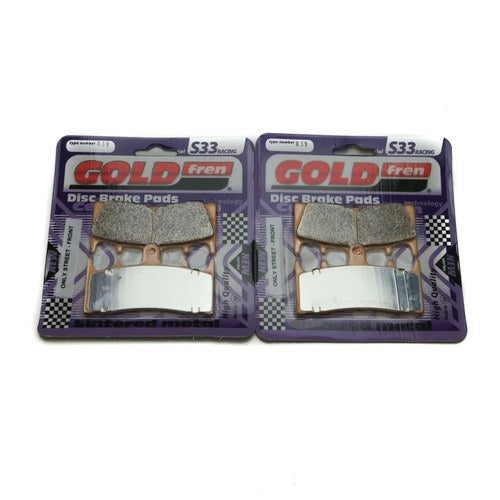 Goldfren S33 Brake Pads Front For Kawasaki VN 1600 B1 Mean Streak 2004