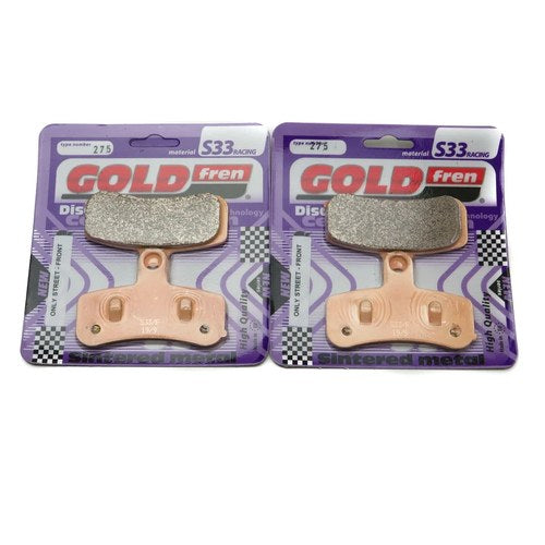 Goldfren S33 Brake Pads Front For Harley Davidson Fxdf Fat Bob Cast 2008-2015