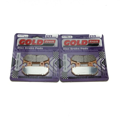 Goldfren S33 Brake Pads Front For Honda Vfr 400 ZG/ZH/RG/RG-YA (NC21) 1985-1987