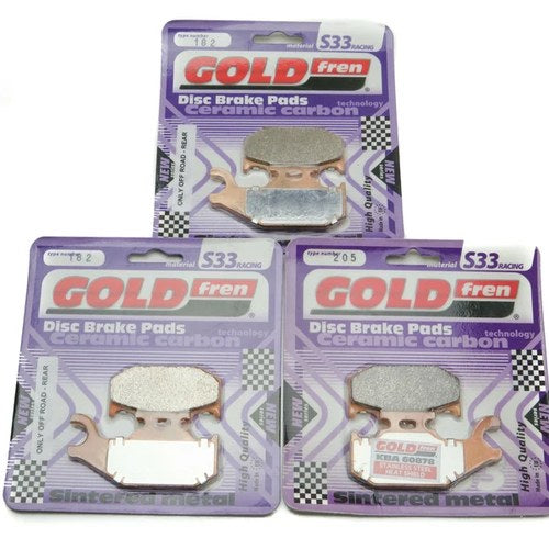 Goldfren S33 Brake Pads Front & Rear For Cannondale Moto 440 2002-2003