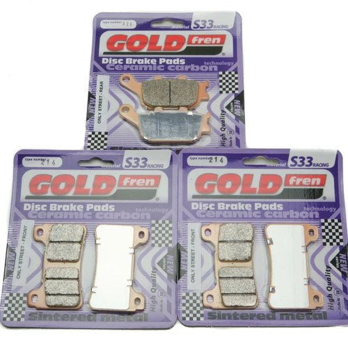 Goldfren S33 Brake Pads Front & Rear For Honda CB 1100 RS 2017
