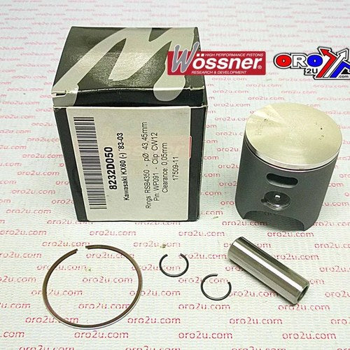Piston Kit 83-03 KX60 44.00 Wossner 8232D100 Kawasaki MX