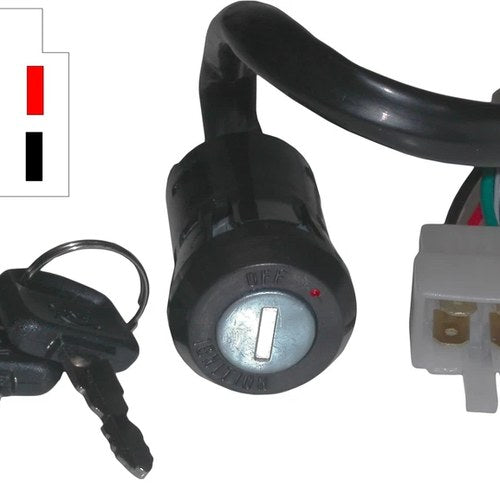 Ignition Switch Honda XL100, XL125, XL185S 78-83 (4 Wires)