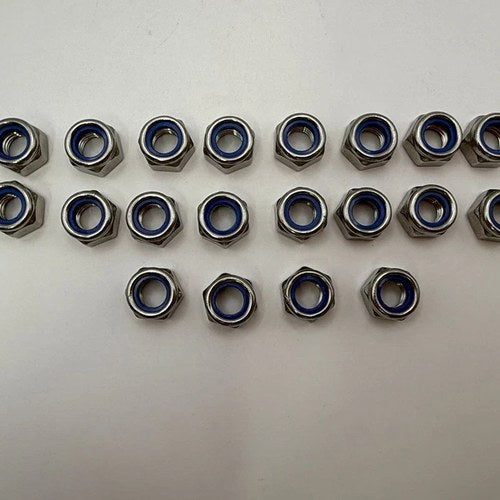 Nuts Nyloc Stainless Steel M8 x 1.25mm Pitch