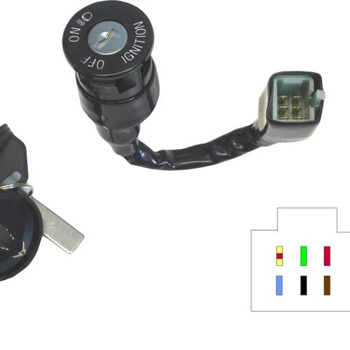 Ignition Switch Aeon (6 Wires) Female Block with Male Spades