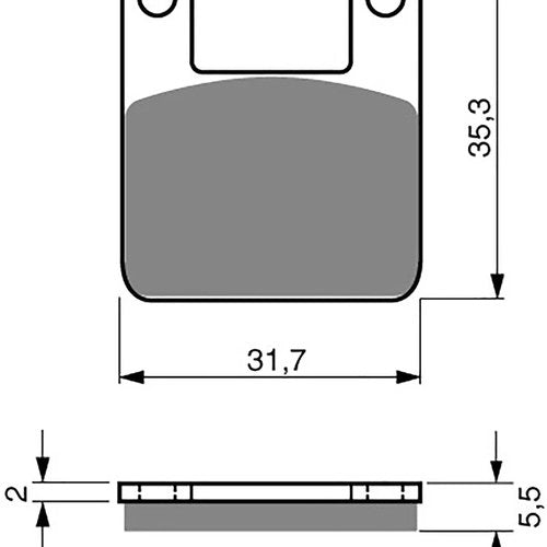 Goldfren AD153 as fitted to a HM50 (Import) Mini Moto Disc Pads (Pair)