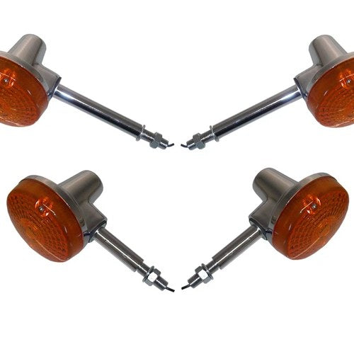 Indicators Complete Set of 4 Front & Rear For Suzuki GT 200 E (X5) 1979-1981