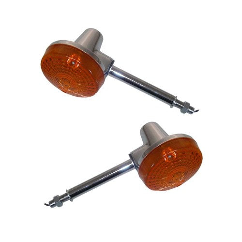 Blinkers Complete Pair of Front Left & Right For Suzuki TS 125 1975-1979