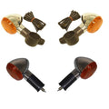 Turn Signals Set of 4 Front & Rear For Kawasaki VN 900 Custom VN900C 2007-2014